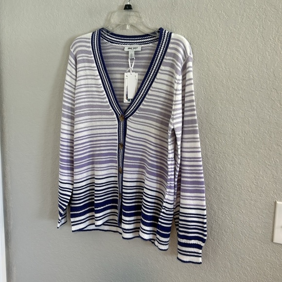 Super soft striped button front cardigan - Picture 2 of 7